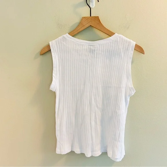 Ariat Ribbed Pocket Tank Top Bundle Womens Size Medium White Aqua Tanktops - Picture 12 of 13